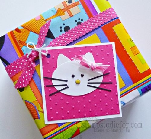 Hello Kitty Tag Stampin' Up! Punches