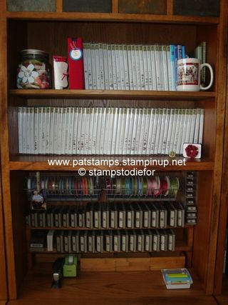Patsy Waggoner's Stampin' Room, Stamp Shelves