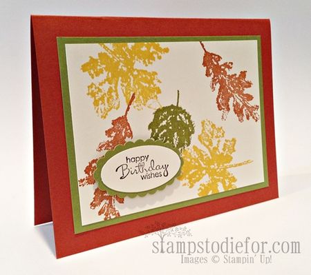 Gently falling stampin up