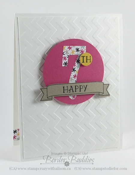 Number of Years Birthday Card Occasions Catalog #stampinup www.stampstodiefor.com 4