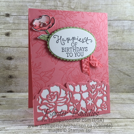 Stampin' Up! Detailed Floral Thinlits and Birthday Blooms Stamp Set - Birthday Card 2- www.stampstodiefor.com