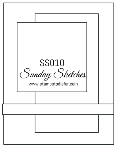 Sunday Sketches SS010 by Stamps to Die For Card Sketch Challenge