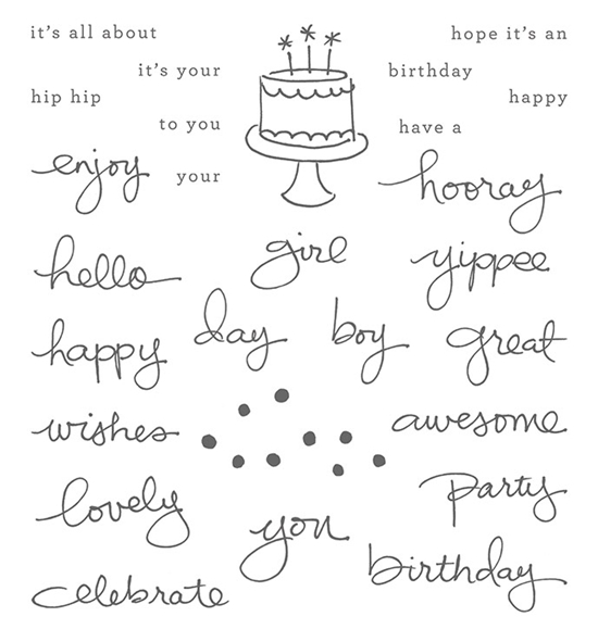 A Birthday Wish Boy: Celebrate You Stamp Set