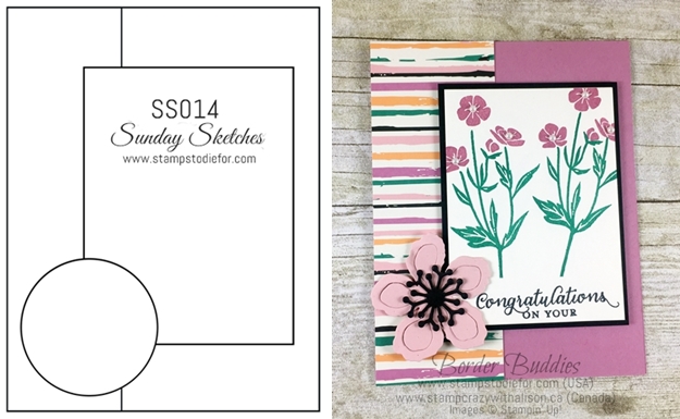 Sunday Sketches SS014 Wild About Flowers Stamp Set by Stampin' Up! www.stampstodiefor.com