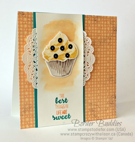 Sweet Cupcake stamp set and Cupcake Cutouts Framelits by Stampin' Up! www.stampstodiefor.com