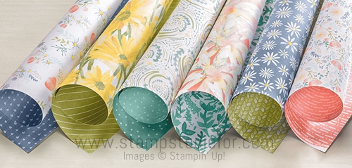 Delightful Daisey Designer Series Paper by Stampin' Up! www.stampstodiefor.com