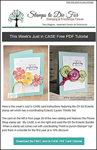 Stamps to die for newsletter - stamipng tips and ideas
