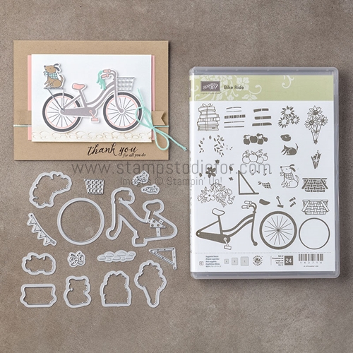 Bike Ride Stamp Set and Build a Bike Framelits by Stampin' Up!