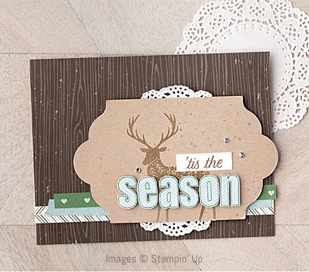 Merry Patterns Stamp Set by Stampin' Up! Christmas Card Sample 1