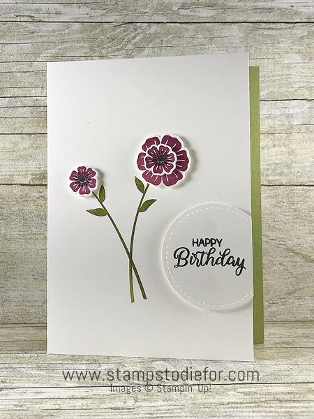 Just in Case Beautiful Bouquet Stamp Set by Stampin' Up!  www.stampstodiefor.com #CASE #stampinup #birthdaycard (2)