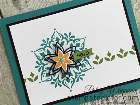 Happiness Surrounds Stamp Set & Snowflake Trinket Dies by Stampin' Up! Hello tilt www.stampstodiefor.com