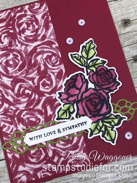 Sunday Sketches SS011 Peatal Palete stamp set and Garden Impressions paper by Stampin' Up! 2
