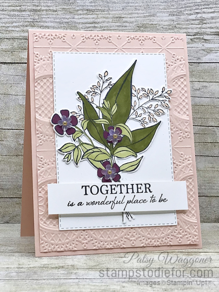 Card from our Border Buddy Free PDF Tutorial using the Floral Romance Suite of products #stampinup first