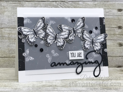 Card CASE from page 9 of the 2019 Sale-a-brations Catalog using Botanical Butterfly Paper #SAB #blackandwhite 2 (2)