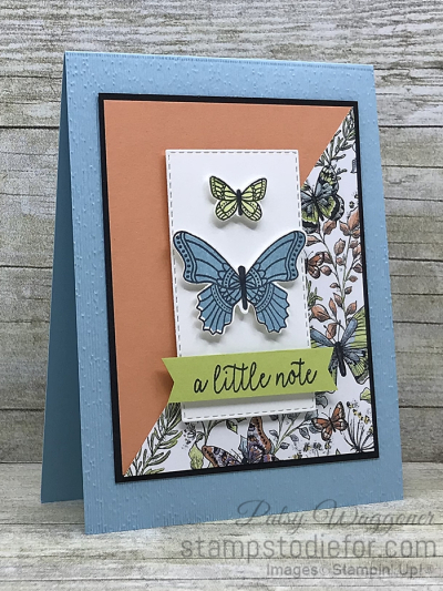 Card Created using the One Sheet Wonder Piece G Botanical Butterfly Stampin Up Designer Paper 2 (2)