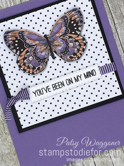 Card Created using the One Sheet Wonder Piece E Botanical Butterfly Stampin Up Designer Paper