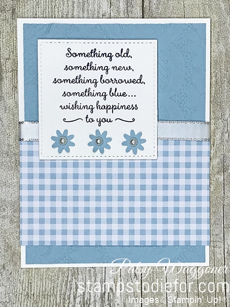 Card created using Sunday Sketches SS023 gingham gala paper and Special Occasions Stamp Set #stampinup