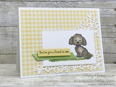 Card CASE from page 31 of the 2019 Occasions Catalog using Bella & Friends stamp set #stampinup #cardcase slant (2)
