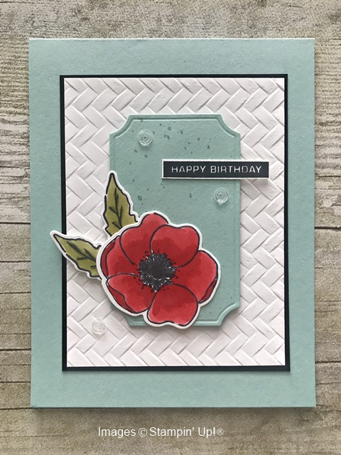 Linda Heller Poppy Moments and Peaceful Moments and Painted Poppies stamp set by stampin up