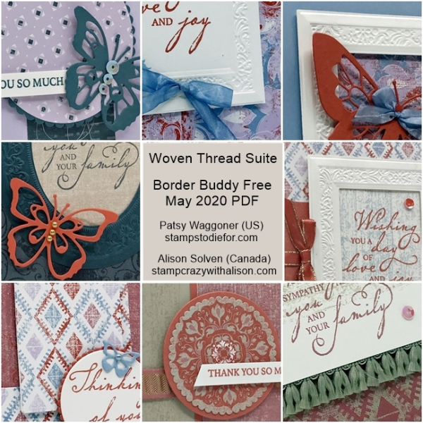 Woven Threads Suite Border Buddy Free PDF Card Tutorial