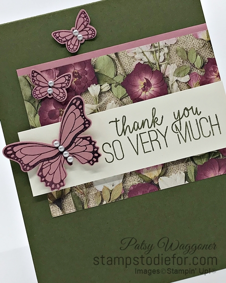 Sunday Sketches Card Sketch using Butterfly Gala & Punch by Stampin' Up! 5-3-2020 slant