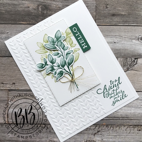Card stamped with Forever Fern stamp set from the Forever Greenery Suite of products by Stampin’ Up!® 3