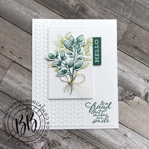 Card stamped with Forever Fern stamp set from the Forever Greenery Suite of products by Stampin’ Up!® 2