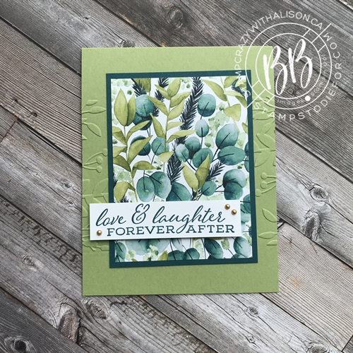 Card stamped with Forever Fern stamp set from the Forever Greenery Suite of products by Stampin’ Up!® a