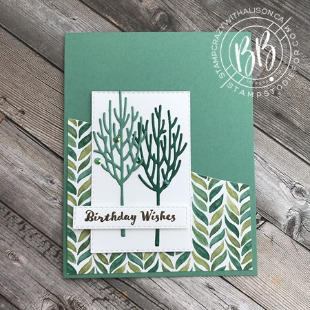 Winter Woods Stamp Set by Stampin' Up! Birthday Card