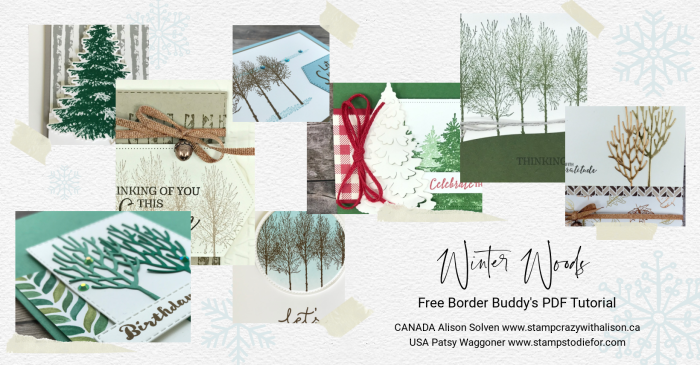Winter Woods Collage December PDF Tutorial