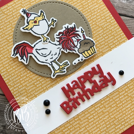 Border Buddy Free PDF Tutorial Hey Chick by Stampin Up Card 1 slant