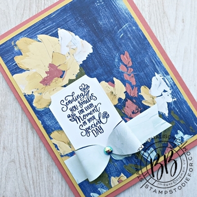 Faux bow punch technique using oval punch by Stampin Up (2)wm