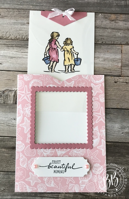 Beautiful Moments stamp set by Stampin Up paper piecing technique (4)