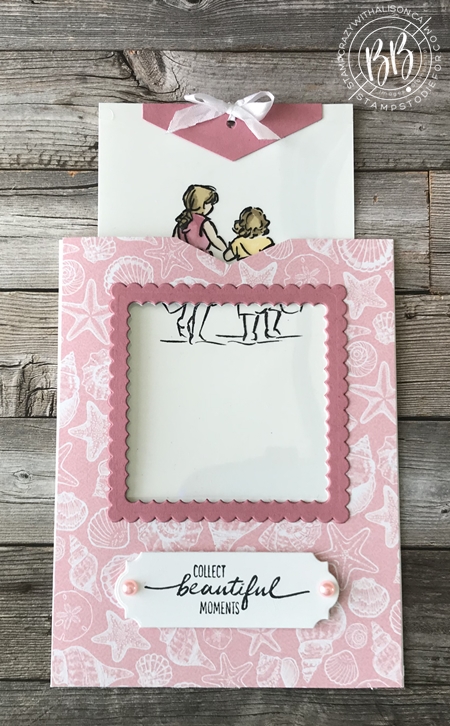 Beautiful Moments stamp set by Stampin Up paper piecing technique (4d)