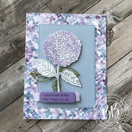 Hydrangea Haven Stamp Set by Stampin Up Just in CASE page 24 Mini Catalogt