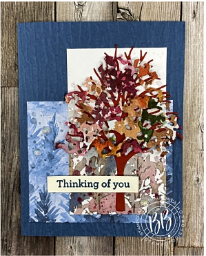 Hand stamped thinking of you card using Beauty of Friendship stamp set and Beauty of the Earth paper by Stampin' Up!