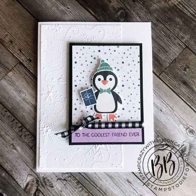 Border Buddy PDF Tutorial featuring the Penguin Place stamp set by Stampin' Up! (ribbon)