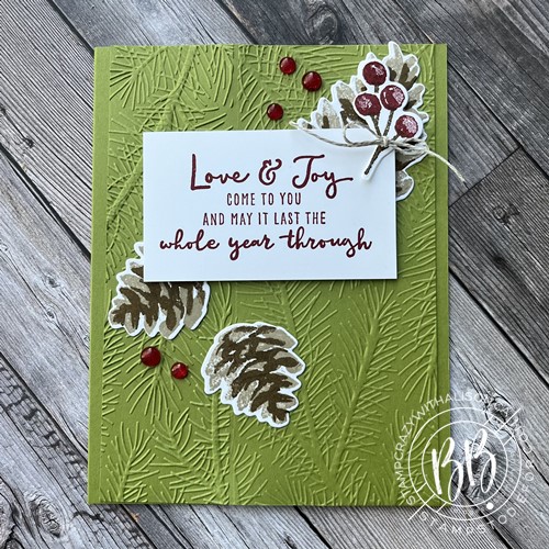 Card CASE using the Christmas Seasonal Stamp Set and Seasonal Label Dies by Stampin' Up!