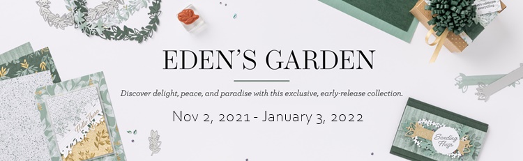 Images of early-release of the delightful Eden's Garden Collection, plus exclusive coordinating products