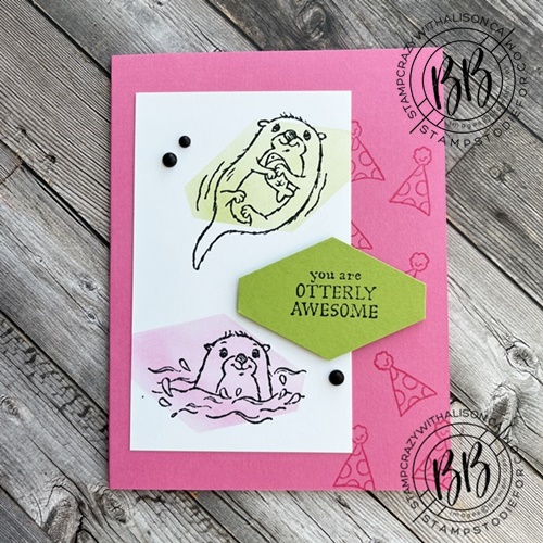 Just in CASE series card using the Awesome otters stamp set by Stampin’ Up!