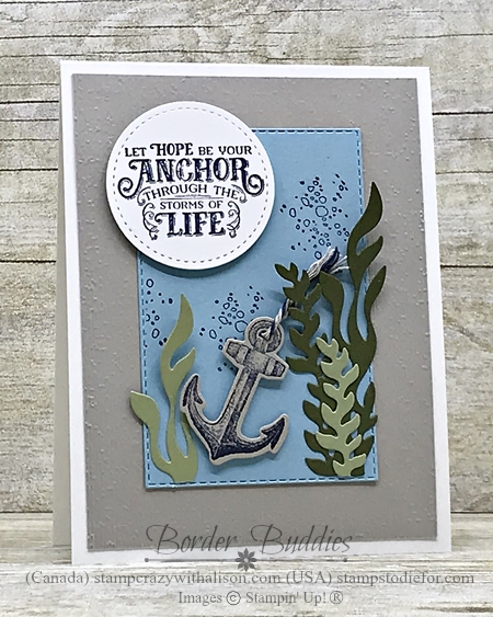 hand stamped card using Sailed Away Stamp Set and Smooth Sailing Dies by Stampin' Up!