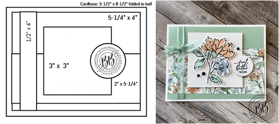 Sunday Sketches SS006 hand stamped friend card and sketch using the Hand-Penned Bundle by Stampin’ Up!
