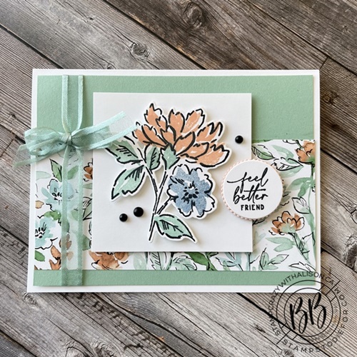 Sunday Sketches SS006 hand stamped friend card using the Hand-Penned Bundle by Stampin’ Up!