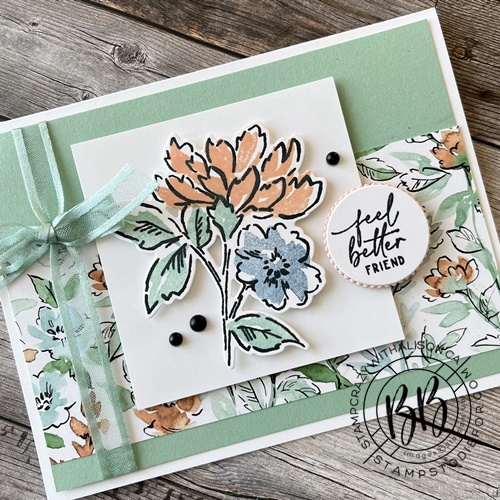 Sunday Sketches SS006 hand stamped friend card using the Hand-Penned Bundle by Stampin’ Up!