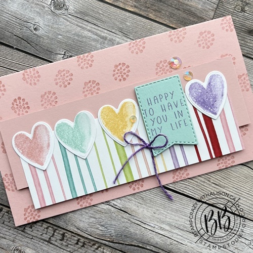 Sweet Conversations Case Card made using the Sweet Conversations Stamp Set and Sweet Hearts Dies by Stampin’ Up!