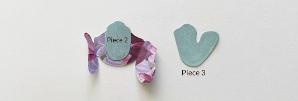 Instructions on how to put the Tulip Dies cut outs together to create a tulip 3 & 4 step 2