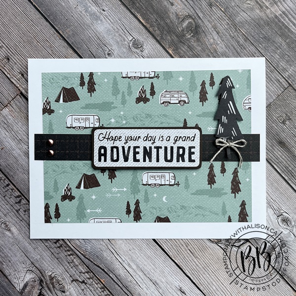 Sunday Sketches SS042 card using the He's the Man Designer Series Paper by Stampin’ Up!