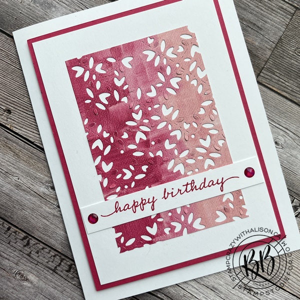 Clean & Simple Birthday Card from our Free PDF Tutorial using Hues of Happiness Paper and Happiness Abounds Bundle