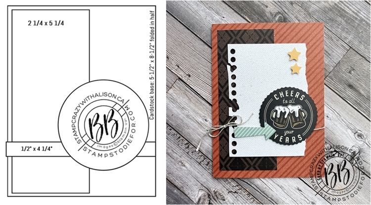 Card made with He's the Man Designer Series Paper by Stampin' Up! masculine paper