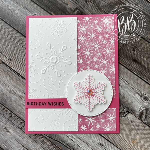 Series Two Four Seasons One Set Embossed Season of Chic Stamp Set by Stampin’ Up! My Sunday Sketch SS058